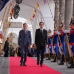 El viaje fue calificado como de “agenda privada”, y no se informó al Congreso ni se explicó públicamente por qué se incluyó una estadía en Manta - Foto: Presidencia