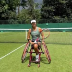 María Angélica Bernal Villalobos, número 7 del escalafón mundial, fue noticia al conseguir su primer título sobre césped, al coronarse campeona del Lexus Eastbourne Open ITF1 Series de tenis en silla de ruedas, en esa ciudad de la Gran Bretaña - Foto: IDRD