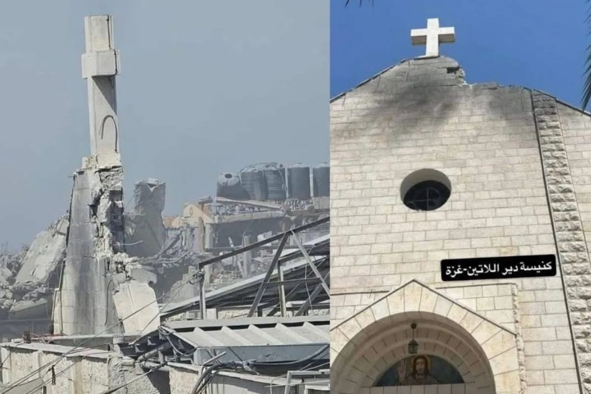 Israel bombardea la única iglesia católica de Gaza - Foto: Redes sociales