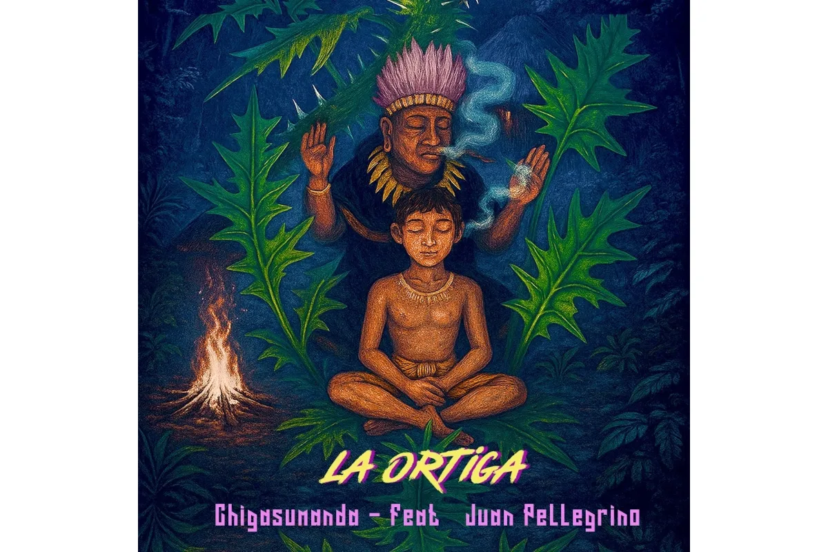 "'La Ortiga' es una pieza onírica que busca abrir nuevos encuentros con la medicina del yagé, conectando la tradición espiritual con dimensiones sonoras y visuales contemporáneas", comenta Pellegrino - Foto: Colectivo Chigasumanda