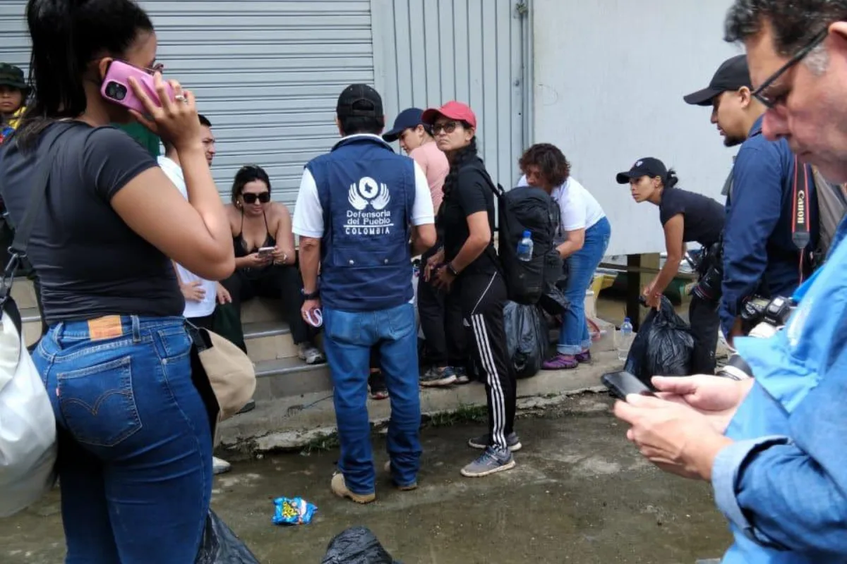 Funcionarios de la Gobernación del Cauca recobran la libertad tras una semana de cautiverio - Foto: Cortesía @DefensoriaCol