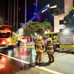 Incendio en la Clínica Fundadores de Medellín obligó a evacuar a más de 150 pacientes - Foto: @DAGRDMedellin