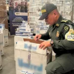 Incautan mercancía de contrabando valorada en más de $ 2.500 millones en Bogotá - Foto: Policía Fiscal y Aduanera