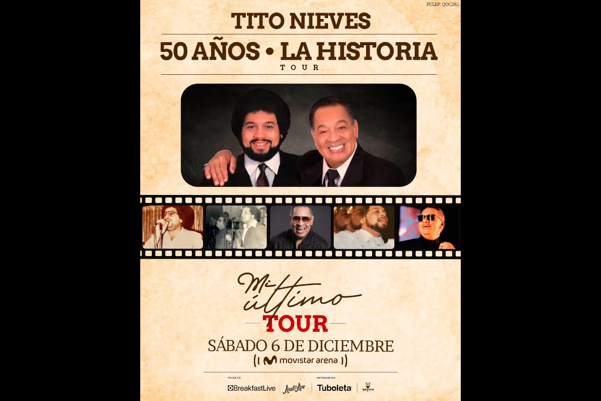 Considerado una de las voces más queridas de la salsa, Tito Nieves ha marcado generaciones con himnos como “Fabricando fantasías”, “De mí enamórate”, “Sonámbulo”, “I Like It Like That”, “El amor más bonito” y “Ya no queda nada” - Foto: Breakfast Live