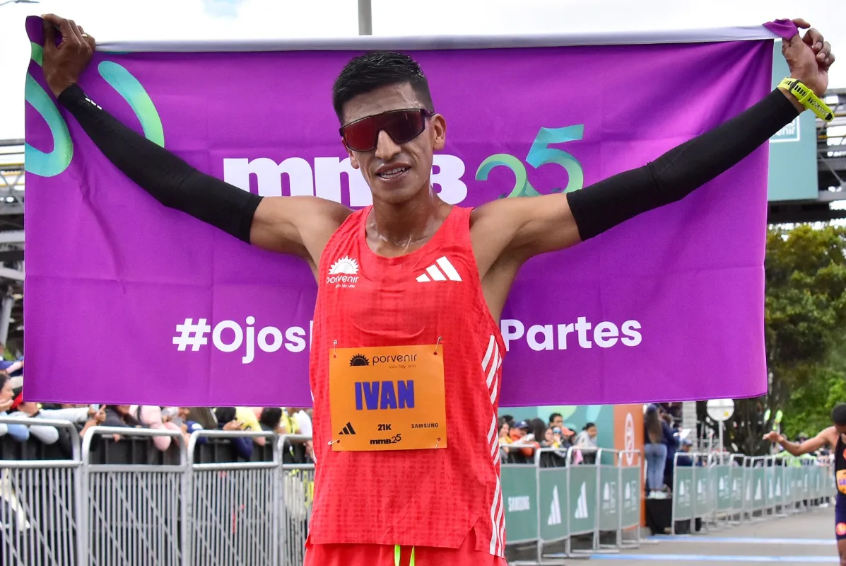 El bogotano Iván Gónzalez, tiene la mejor figuración de un local en Cali, cuando fue tercero en el año 2022 con un tiempo de 29:52, además viene de ser campeón nacional de 10.000 metros con un tiempo de 29 minutos, 58 segundos y 29 centésimas, a comienzos del mes de agosto, en Armenia, Quindío - Foto: Equipo Porvenir