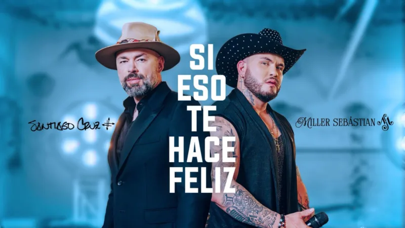 La canción combina las raíces baladistas de Santiago Cruz con el estilo regional de Miller Sebástian, dando como resultado una pieza sincera, poderosa y emocional - Foto: Colombia Music