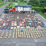 La incautación representa la eliminación de más de 8 millones de dosis individuales de marihuana, evitando su circulación en redes internacionales de microtráfico - Foto: Ejército Nacional