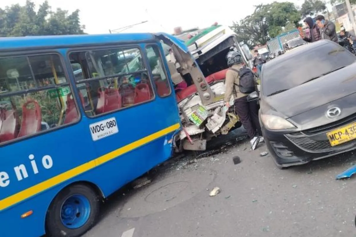Accidente en Bogotá deja 47 heridos y genera fuerte congestión en la Avenida Boyacá - Foto: Redes sociales