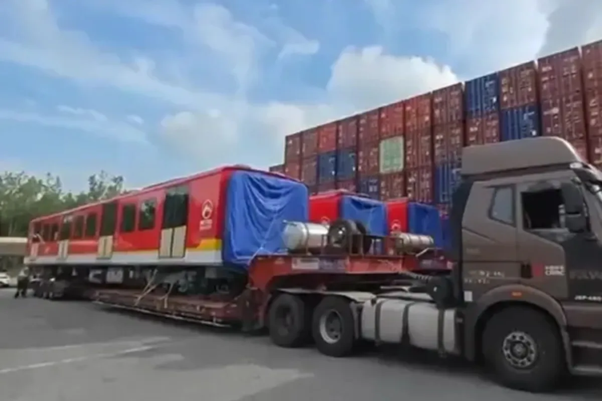 Primer tren del Metro de Bogotá ya está en camino desde China - Foto: Empresa Metro de Bogotá