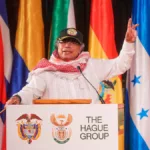 ​​​Al cierre de su agenda en nueva York, el presidente Gustavo Petro participó en un evento en el que dijo que, más que palabras, hoy se requieren acciones eficaces que conduzcan a la paz en Gaza - Foto: Presidencia