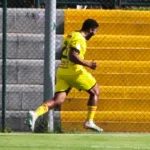 Andrés Felipe Buelvas fue el autor del único gol, que fue el que le dio la victoria al equipo capitalino  - Foto: Ronald Cano