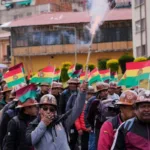Mineros estatales marchan en La Paz contra ocupación ilegal de yacimientos y piden intervención del gobierno - Foto: Redes sociales
