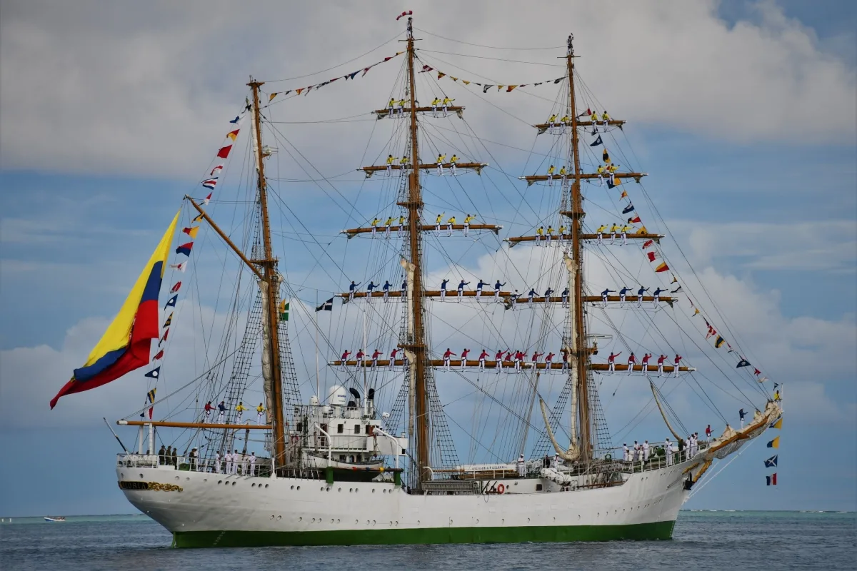 Hallan sin vida a grumete que cayó del Buque Gloria en el río Magdalena - Foto: Armada de Colombia