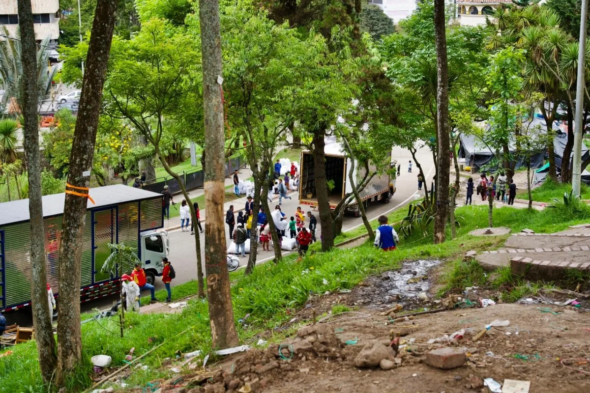 Inició retorno de la población Emberá que está asentada en la capital del país - Foto: @UnidadVictimas
