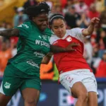 Santa Fe se impone por la mínima en la ida de la final femenina y viaja con ventaja a Palmaseca - Foto: @LeonasSantaFe