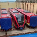 Primer tren del Metro de Bogotá llega a Colombia y marca un hito en la movilidad de la capital - Foto: Cortesía