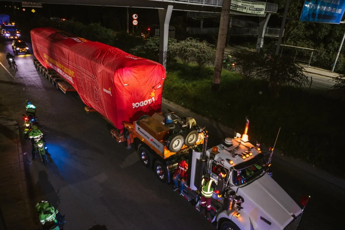 Bogotá recibe los primeros seis vagones del Metro tras un recorrido de más de mil kilómetros - Foto: @MetroBogota