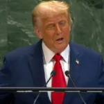 Donald Trump critica en la ONU el reconocimiento internacional del Estado palestino y lo califica como una “recompensa para Hamás” - Foto: Captura de video