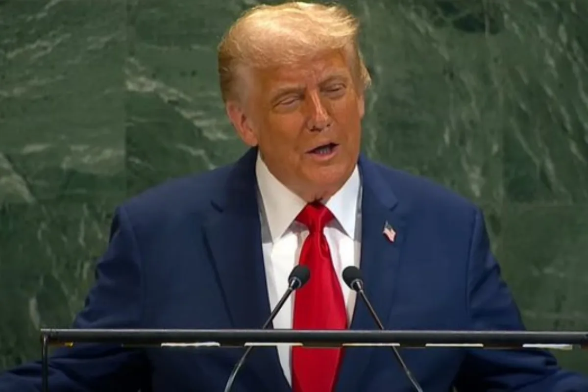Donald Trump critica en la ONU el reconocimiento internacional del Estado palestino y lo califica como una “recompensa para Hamás” - Foto: Captura de video