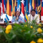 La jefa de la cartera señaló que en el encuentro se abordarán “temáticas tan importantes como los problemas birregionales comunes, que requieren una hoja de ruta y una aproximación coordinada, vitales para lograr ejecuciones y resultados concretos en los próximos dos años” - Foto: Cancillería