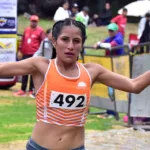 Lozano finalizó con un tiempo 34 minutos 55 segundos, corriendo en solitario gran parte de la prueba, ya que logró soltar a sus rivales desde los primeros kilómetros - Foto: Equipo Porvenir