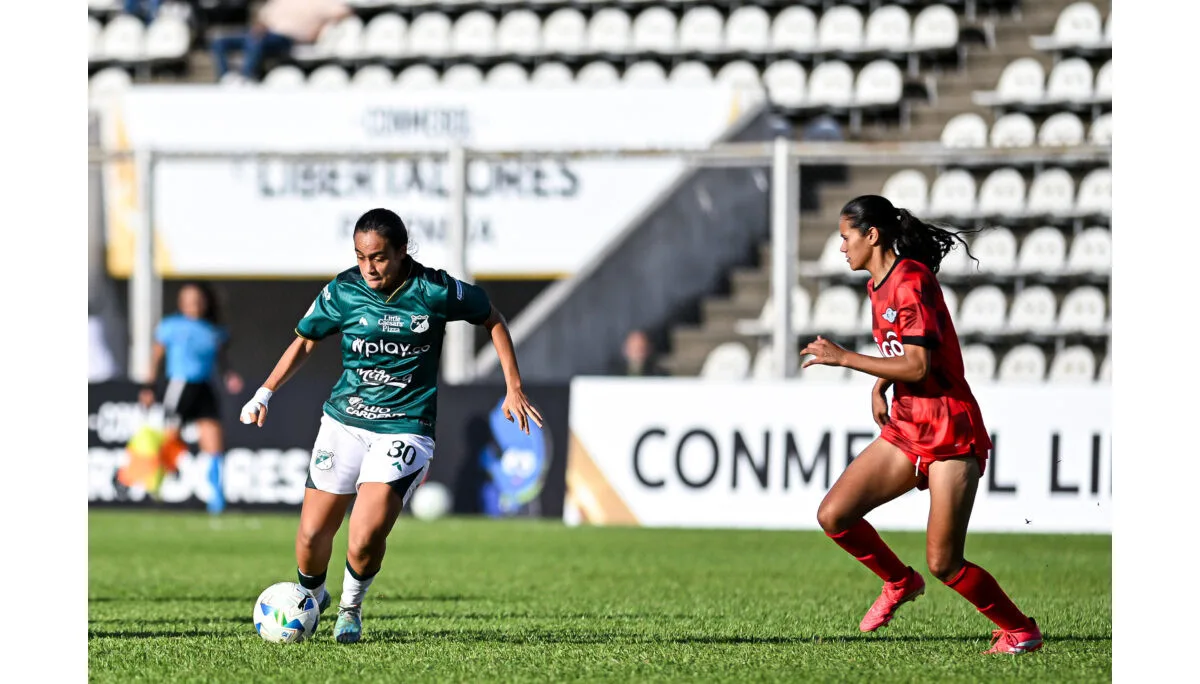 Por el Grupo D, Deportivo Cali y Libertad igualaron 1-1 en su partido inaugural en la CONMEBOL Libertadores Femenina con los tantos de Angie Salazar Luján Tamay - Foto: Conmebol