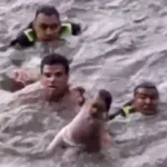 Madre intentó quitarse la vida junto a su bebé de 10 meses al lanzarse al río Bogotá - Foto: Captura de video