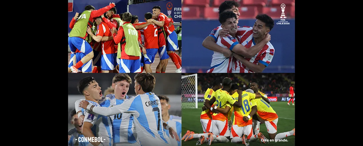 En representación de CONMEBOL, Chile, Paraguay, Argentina y Colombia continúan en la lucha por el título del certamen mundial que se celebra en tierras chilenas - Foto: Conmebol