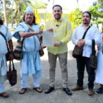 ​Ministro de Minas y Energía y representantes del pueblo arhuaco en la Sierra Nevada, donde se construirán los parques solares TERRA I y TERRA II, marcando un hito en la transición energética justa - Foto: Ministerio de Minas