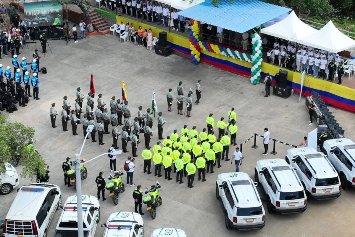 “Hoy no solo materializamos la entrega física de recursos con una inversión superior a 68 mil millones de pesos, sino que además definimos una estrategia con enfoque macro que nos permitirá consolidar la seguridad de esta importante región del país”, afirmó el Brigadier General William Rincón Zambrano, Director General de la Policía Nacional - Foto: Policía Nacional
