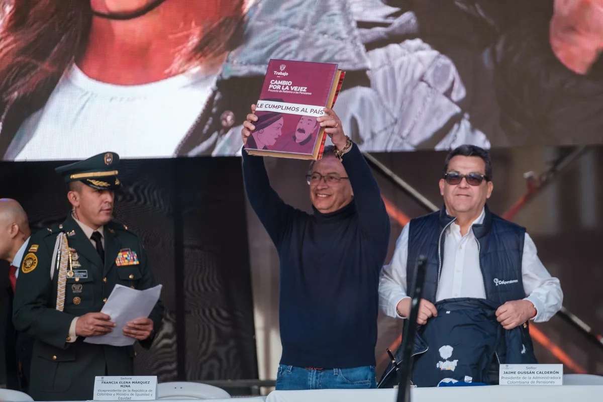 El presidente Gustavo Petro ha reaccionado con dureza: dijo que parte de la Corte “se mueve para hundir la reforma pensional” y acusó a algunos magistrados de ir en contra del derecho a una vejez digna para los trabajadores - Foto: Presidencia