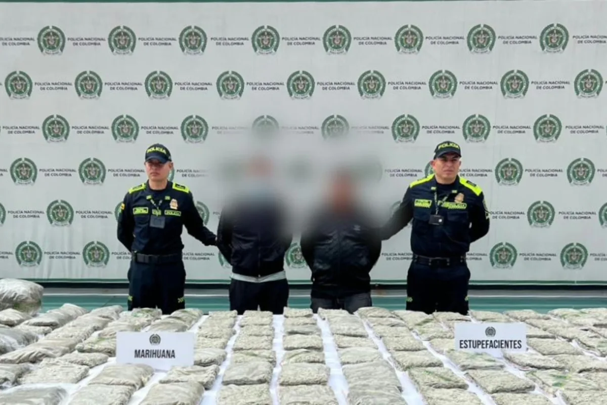 Autoridades hallan 60 kilos de marihuana enterrados en una bodega del sur de Bogotá - Foto: @PoliciaBogota