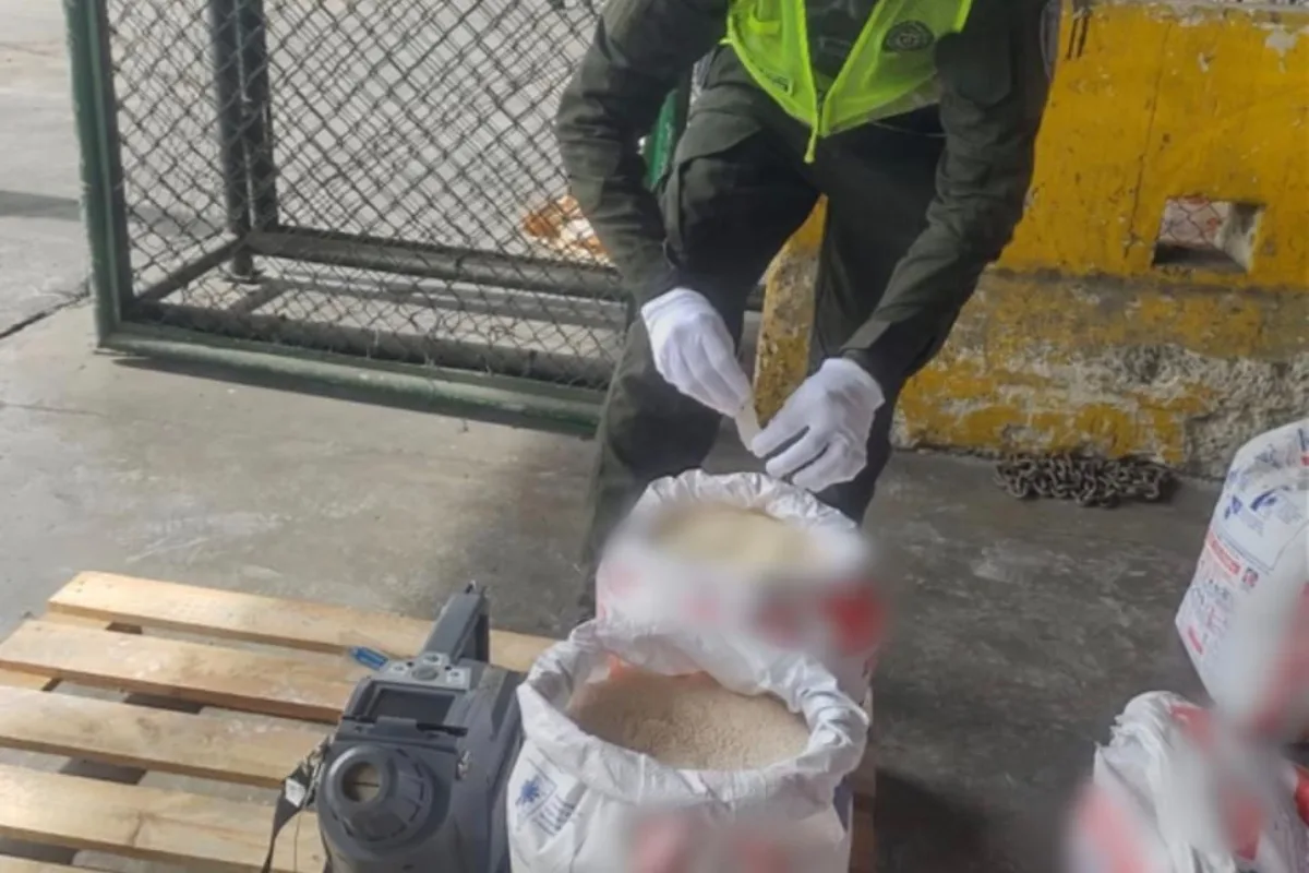 Golpe histórico al narcotráfico: Policía incauta 14 toneladas de cocaína ocultas en yeso en Puerto de Buenaventura - Foto: Cortesía
