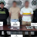 Los detenidos, elementos recuperados y vehículos fueron dejados a disposición de la Fiscalía General de la Nación - Foto: Policía Metropolitana de Bogotá