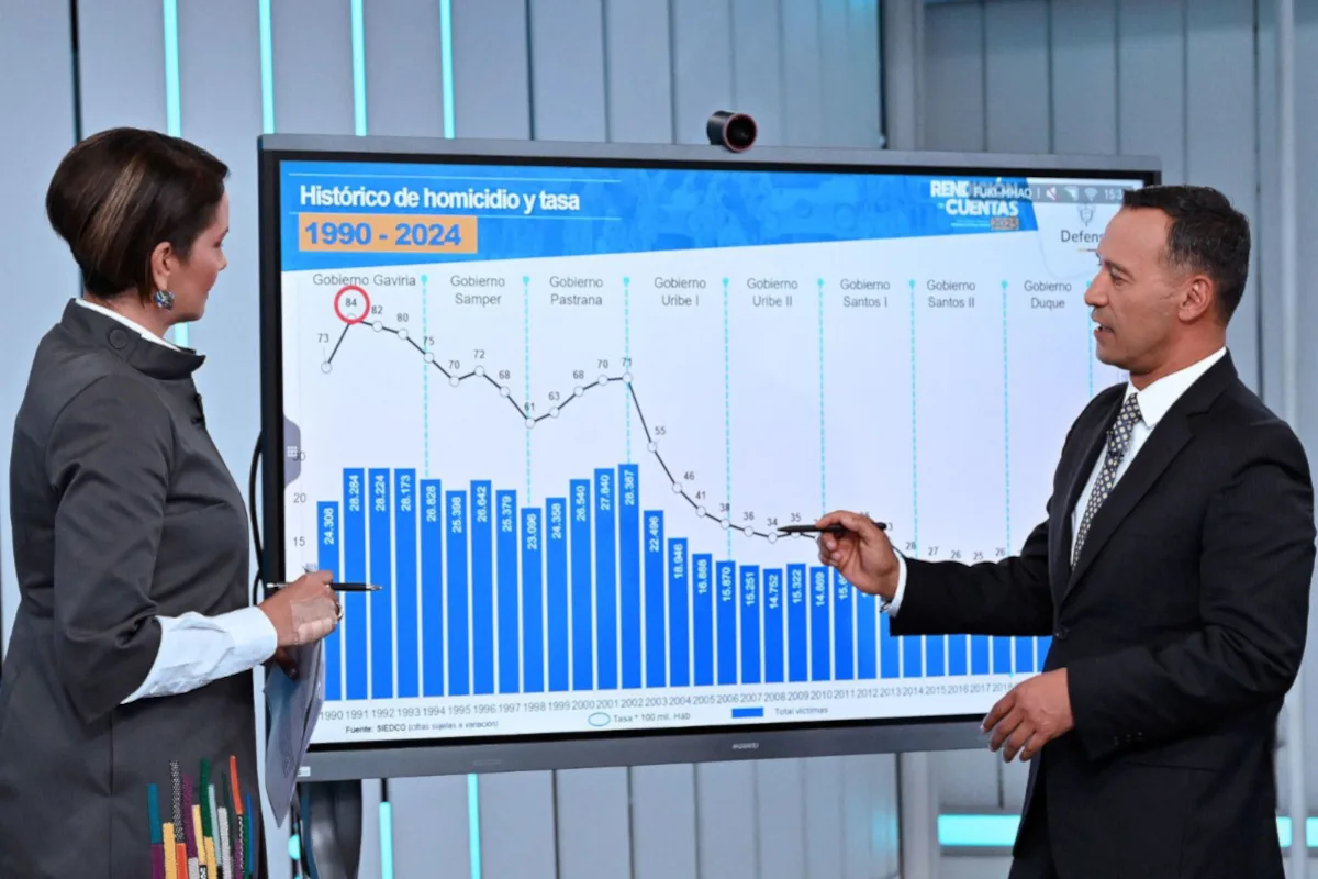 “Son 410.000 héroes y heroínas de la patria los que protegen a los colombianos, arriesgando la vida y sacrificando los privilegios para que otros los disfruten” señaló el alto funcionario al inicio del ejercicio de participación ciudadana - Foto: Ministerio de Defensa