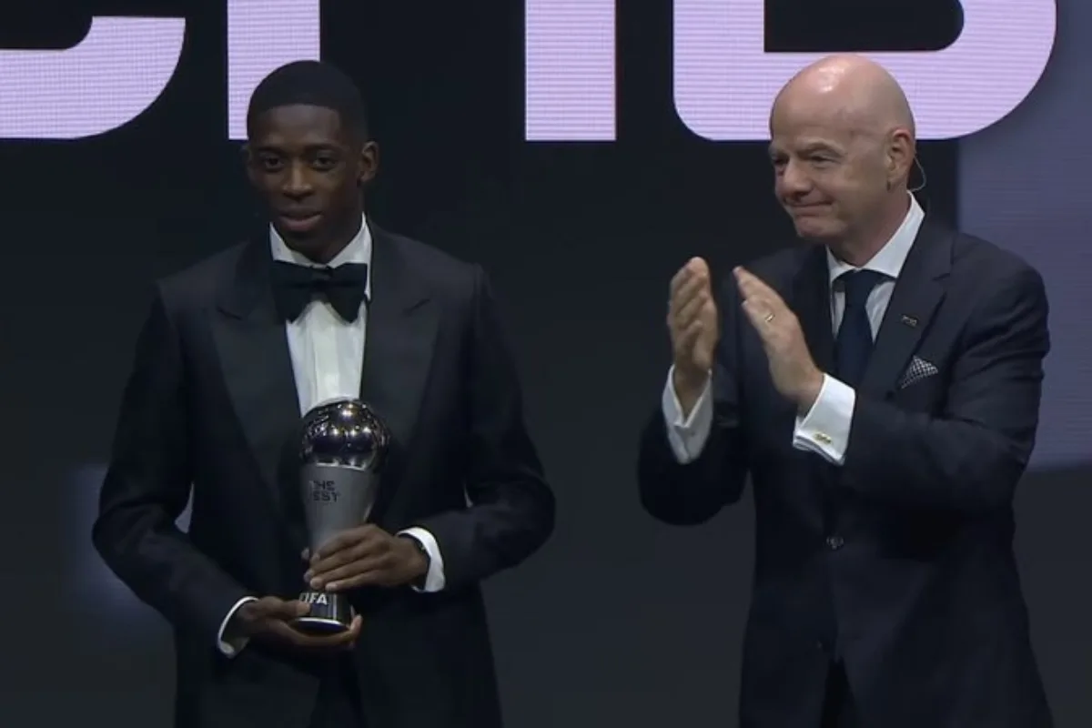 Ousmane Dembélé cierra un año histórico y es elegido Mejor Jugador del Mundo por la FIFA en una gala celebrada en Doha - Foto: FIFA