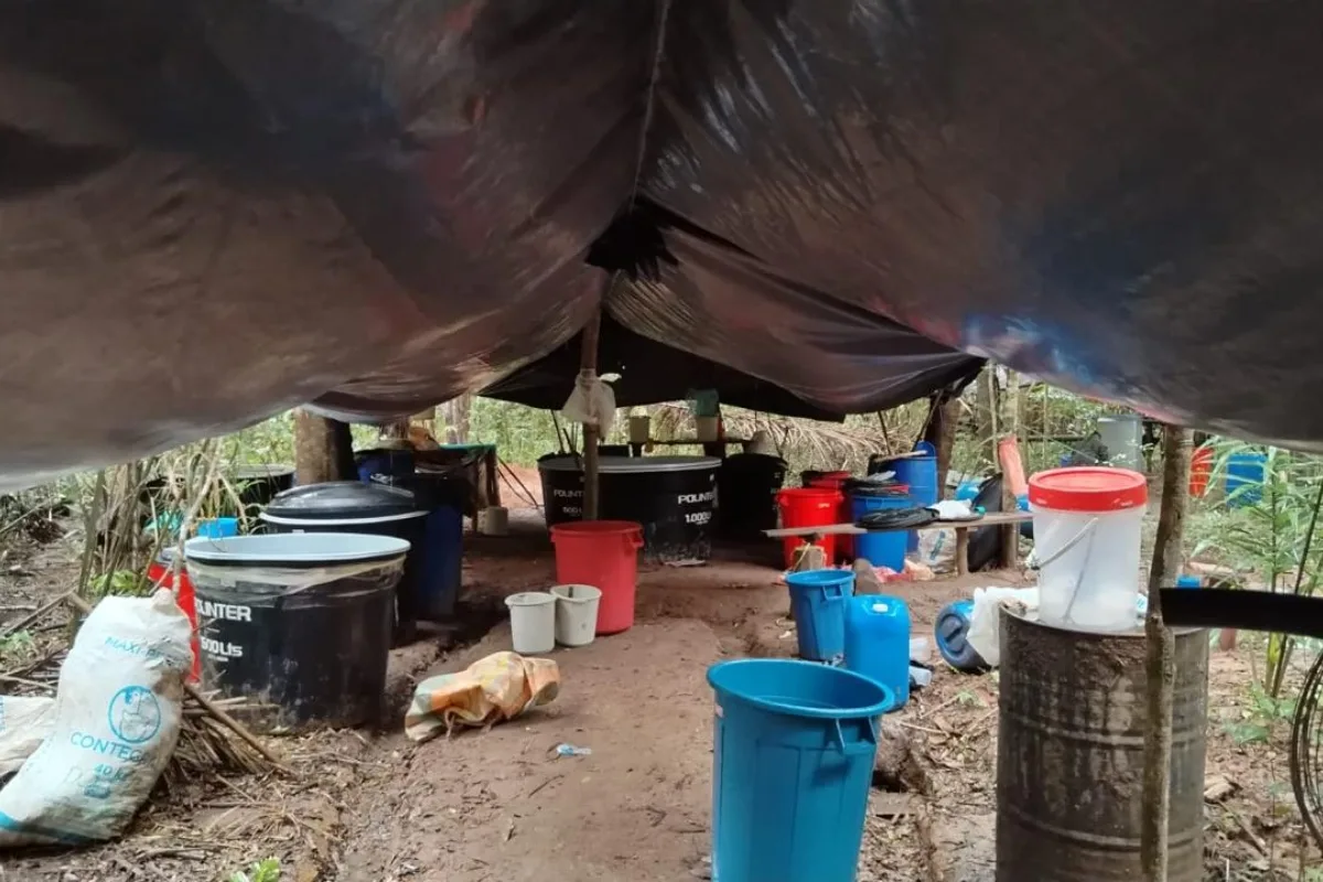 Golpe mayor al narcotráfico en Casanare: Ejército destruye mega cristalizadero con capacidad para producir cinco toneladas semanales de cocaína - Foto: Cortesía