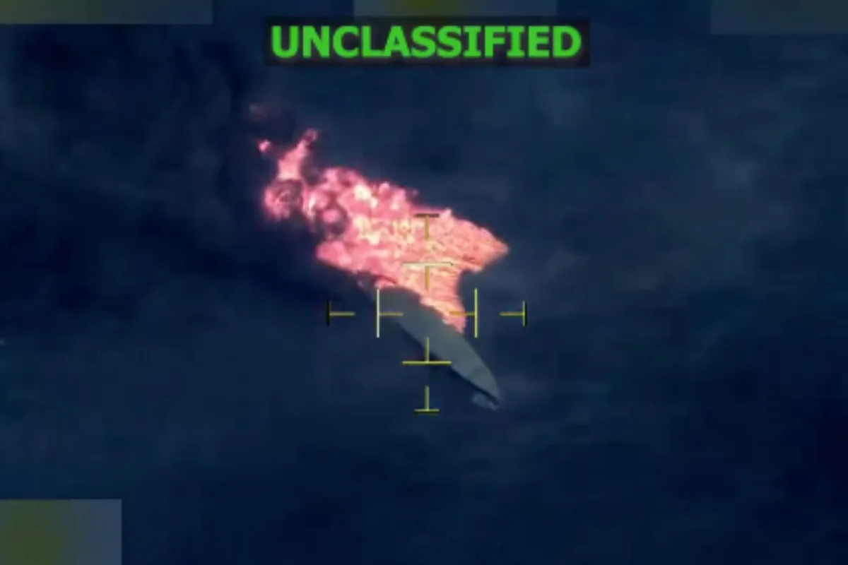 Estados Unidos reportó ataque letal contra embarcación vinculada al narcotráfico en el Pacífico oriental - Foto: Captura de video