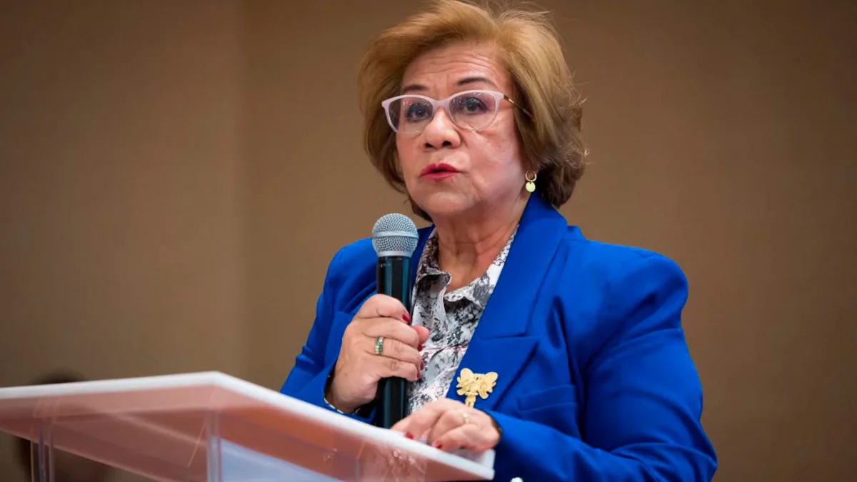 ​La canciller Rosa Yolanda Villavicencio​ y la ministra de Agricultura, Martha Carvajalino, presentaron ante el Cuerpo Diplomático los avances de la ICARRD+20, una conferencia que posiciona la tierra, la justicia social y el desarrollo rural - Foto: Cancillería