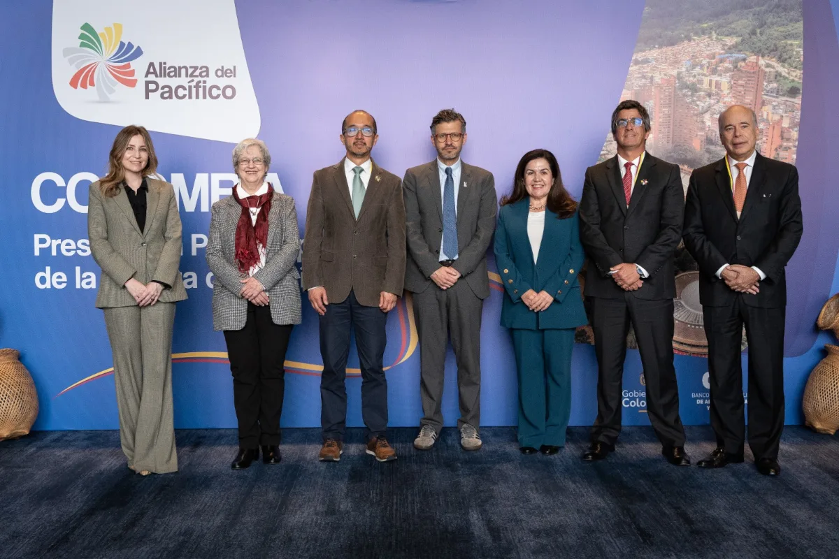 La sesión fue presidida por Mauricio Jaramillo Jassir, viceministro de Asuntos Multilaterales de Colombia, y Tito Rufino Yepes, viceministro de Comercio, Industria y Turismo. Participaron también representantes de alto nivel de los cuatro Estados miembros, responsables de la conducción política y técnica del mecanismo de integración - Foto: Cancillería