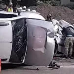 Un nuevo video muestra el robo previo a la persecución que terminó en un accidente fatal en la avenida 68 con calle 72, en Bogotá, donde murieron dos adultos mayores y uno de los presuntos delincuentes - Foto: Captura de video