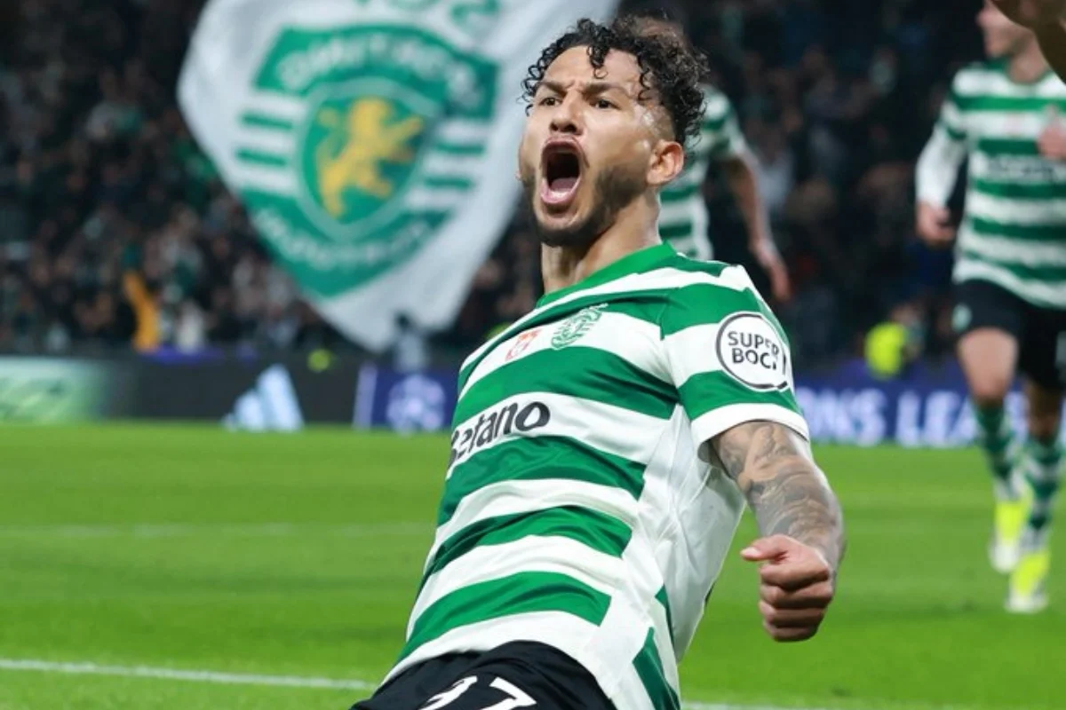 Luis Javier Suárez fue la figura del Sporting Lisboa ante el PSG con un doblete en Champions League - Foto: @LigadeCampeones