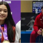 La puertorriqueña Gabriela Lee, número 2 del mundo, y el turco Furkan Yaman, número 1, estarán en Bogotá en la Copa Mundo de sable - Fotos: Panam Sports y @YamannFurkann, Instagram.