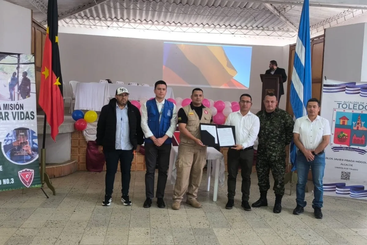 Toledo se convierte en el primer municipio de Norte de Santander en declarar una zona libre de sospecha de minas antipersonal - Foto: Cortesía