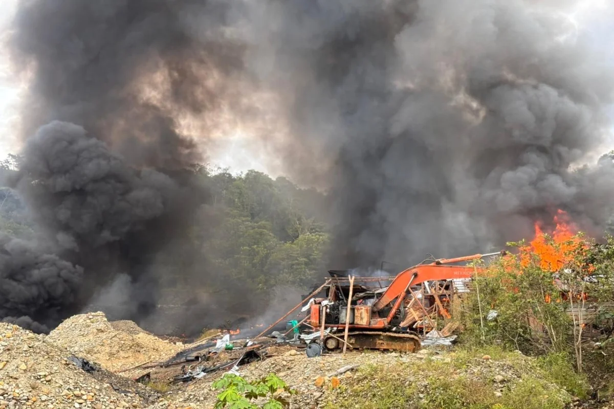 El Ejército intervino 32 unidades de minería ilegal en Tutunendo, zona rural de Quibdó (Chocó) - Foto: @COL_EJERCITO