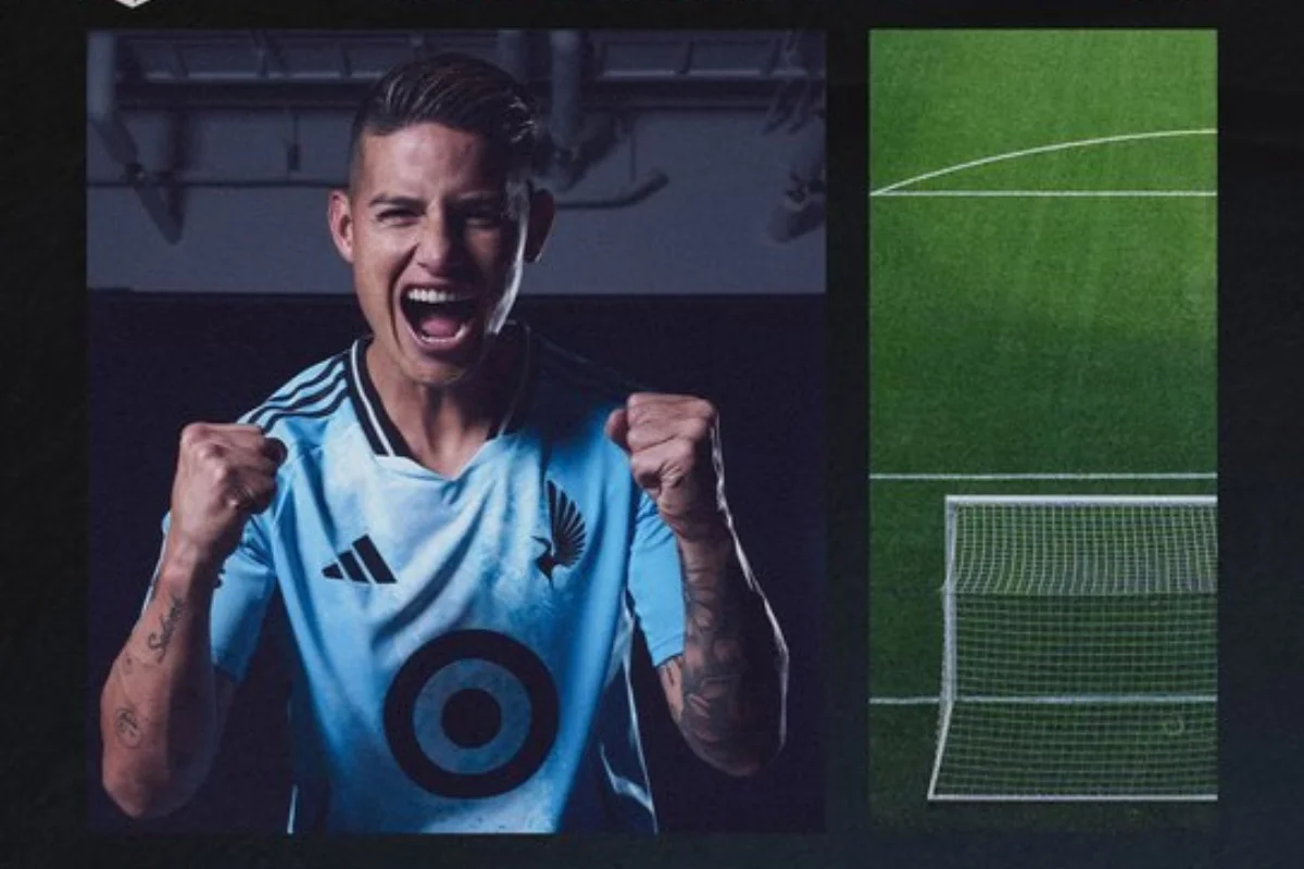 James Rodríguez firmó como agente libre con el Minnesota United de la MLS. El volante colombiano iniciará una nueva etapa en Estados Unidos - Foto: @MNUFC