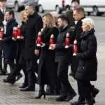 Ucrania conmemora el cuarto aniversario de la invasión rusa a gran escala con una ceremonia en Kiev junto a líderes de la Unión Europea - Foto: @ZelenskyyUa