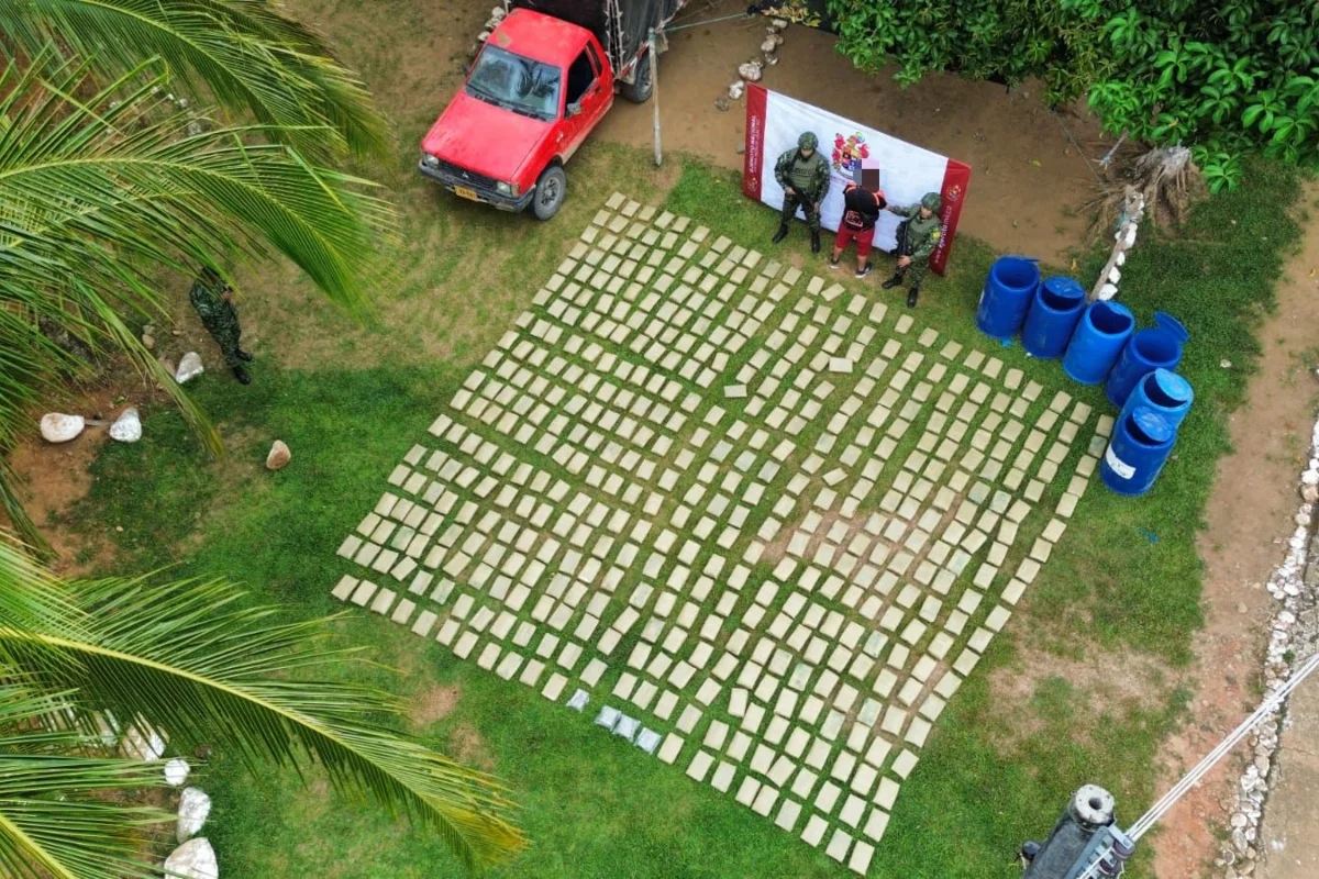 Operativos del Ejército en el sur del Meta permitieron incautar marihuana, destruir un laboratorio de pasta base de coca y capturar a un presunto integrante de la estructura Ever Castro, vinculada a alias 'Calarcá' - Foto: @COL_EJERCITO